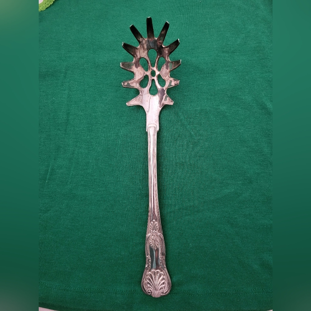 Sheffield MCM Mid Century Modern Silverplate Pasta Server